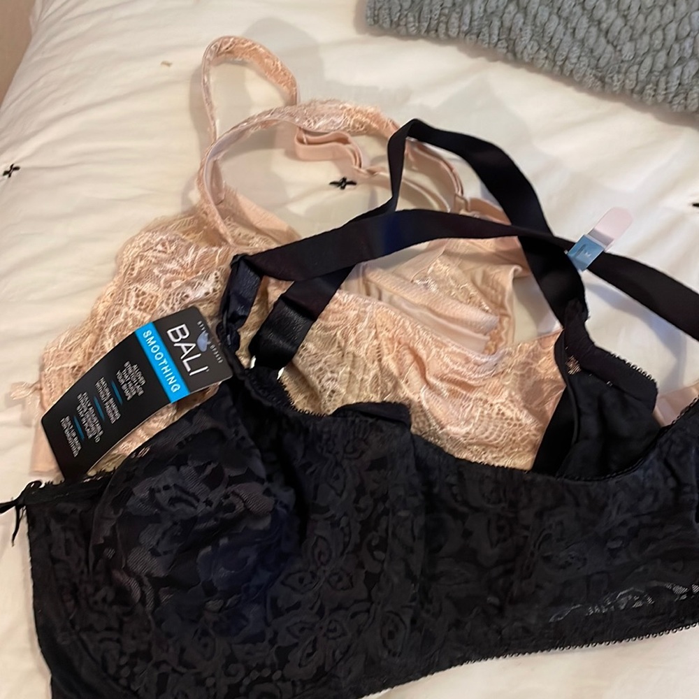 2 for 1 Bali Bras (black one has tags, beige one worn once)